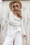 Wooden Ships Key West Chunky Cotton Crew Sweater in Breaker White
