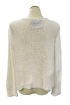 Wooden Ships Maui Cropped Chunky Cotton Crew Sweater in Breaker White