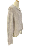 Wooden Ships Park Button Chunky Cardigan in Blush Champagne