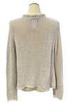 Wooden Ships Park Button Chunky Cardigan in Blush Champagne