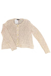 Wooden Ships Park Button Chunky Cardigan in Blush Champagne