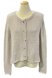 Wooden Ships Park Button Chunky Cardigan in Blush Champagne