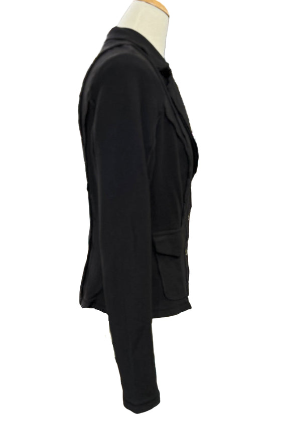 XCVI Dunne Twill Knit Stretch Blazer in Black