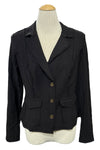 XCVI Dunne Twill Knit Stretch Blazer in Black