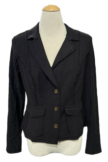  XCVI Dunne Twill Knit Stretch Blazer in Black