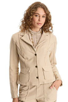  XCVI Dunne Twill Knit Stretch Blazer in Park Avenue