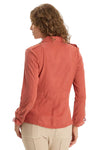 XCVI Jesper Soft Twill Utility Jacket in Papaver