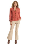 XCVI Jesper Soft Twill Utility Jacket in Papaver