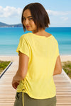 XCVI Printed Cohn Tee in Squash Blossom