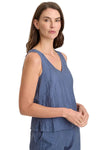 XCVI Wearables Aria Tank in Saturated Stone Blue