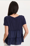 XCVI Wearables Balinda Top in Navy