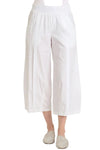 XCVI Wearables Benson Poplin Barrel Crop Pant in White