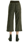 XCVI Wearables Eileen Twill Wide Leg Crop in Intergalactic 23053W
