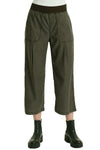 XCVI Wearables Eileen Twill Wide Leg Crop in Intergalactic 23053W