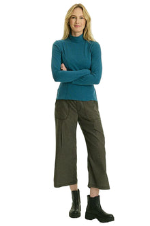  XCVI Wearables Eileen Twill Wide Leg Crop in Intergalactic 23053W