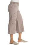 XCVI Wearables Faulkner Poplin Exaggerated Pocket Crop Pant in Foxglove Pigment 22934W