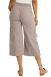 XCVI Wearables Faulkner Poplin Exaggerated Pocket Crop Pant in Foxglove Pigment 22934W