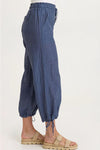 XCVI Wearables Marshall Waffle Weave Pant in Saturated Stone Blue