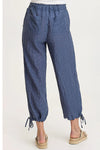 XCVI Wearables Marshall Waffle Weave Pant in Saturated Stone Blue