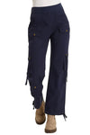 XCVI Wearables Poplin Chaucer Pant in Navy 22936W