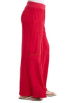XCVI Wearables Tovell Twill  Wide Leg Cargo Pant in San Marzano