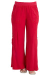 XCVI Wearables Tovell Twill  Wide Leg Cargo Pant in San Marzano