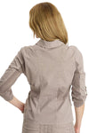 XCVI Wearables Wexel Stretch Poplin Fitted Cargo Jacket in Foxglove Pigment 14697W