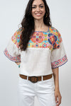 Ivy Jane Confetti Of Colors Top in White