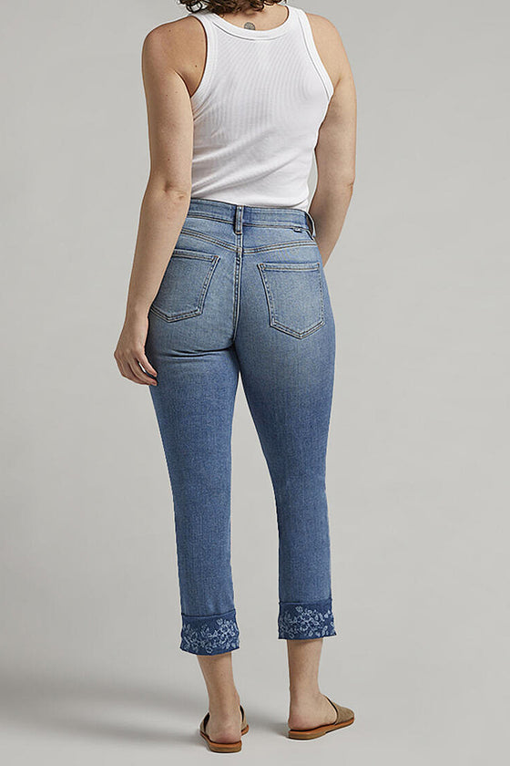 Jag Jeans Carter Mid Rise Girlfriend Jeans in Evening Blue