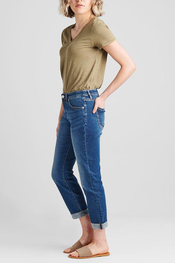 Jag Jeans Carter Mid Rise Girlfriend Jeans in Thorne Blue