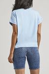 Jag Jeans Drapey Luxe Tee in Blue
