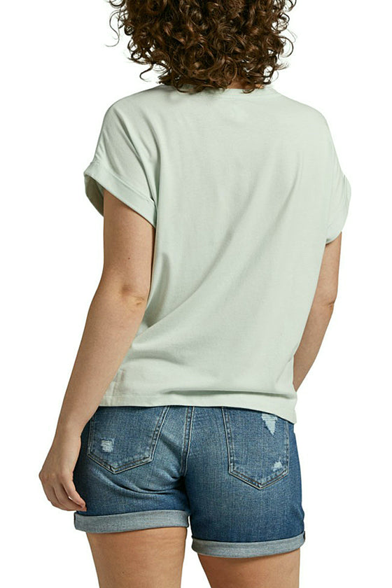 Jag Jeans Drapey Luxe Tee in Mint