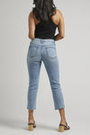 Jag Jeans Ruby Mid Rise Straight Cropped Jeans in Nomadic Blue