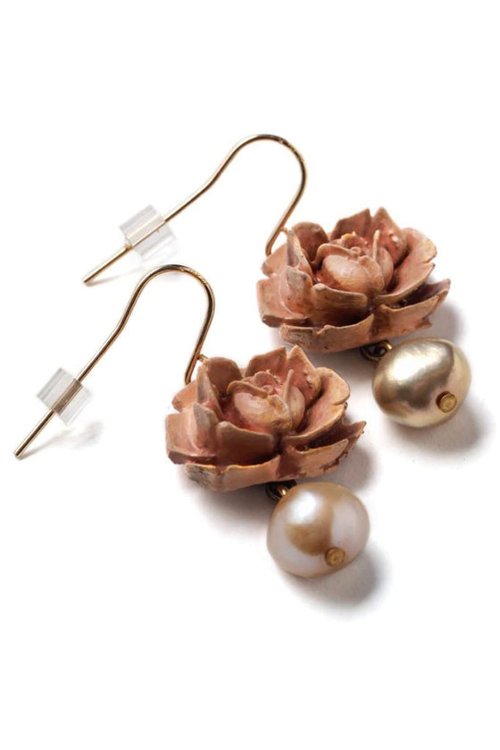 Jill Schwartz Floral Pink Star Earrings