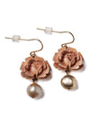Jill Schwartz Floral Pink Star Earrings