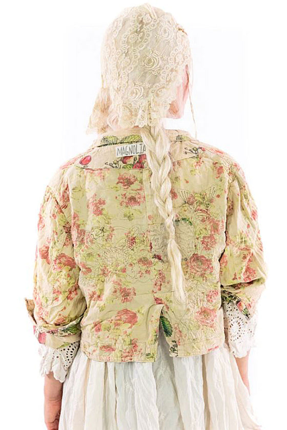 Magnolia Pearl Printed Cropped Kelley Coat in Bloomberry
