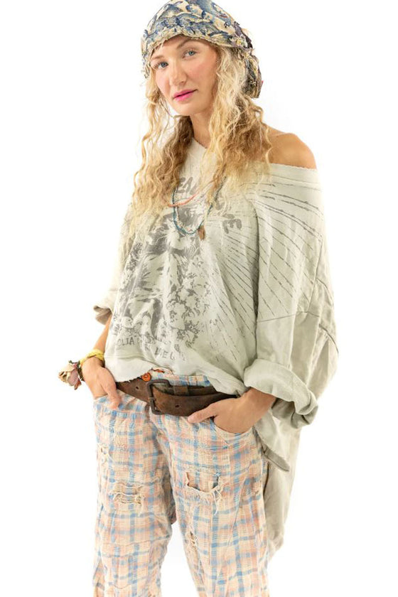 Magnolia Pearl Spread Love Hi Lo Francis Pullover in Moonlight