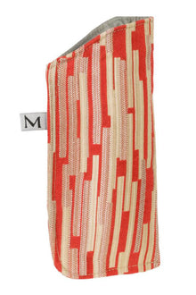  Maruca Eyeglass Case in Boxcar Red Fabric