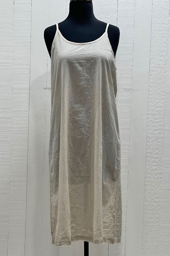 Namsar Cotton Long Camisole/Slip in Natural HNC02CL-N