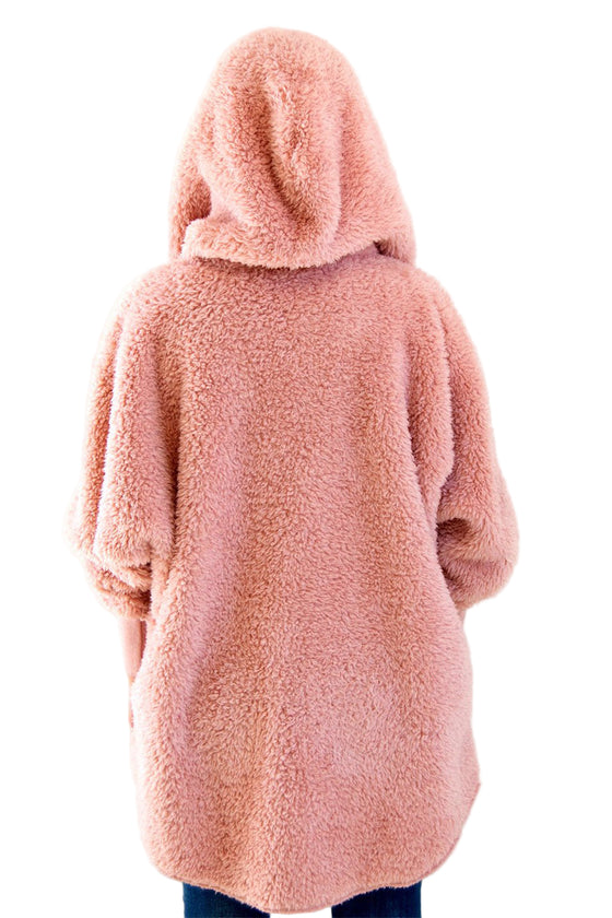 Nordic Beach Hooded Body Wrap in Blush Wine NB-BW