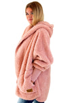Nordic Beach Hooded Body Wrap in Blush Wine NB-BW