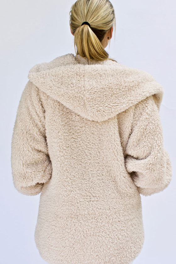 Nordic Beach Hooded Body Wrap in Fluffy Frappe