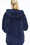 Nordic Beach Hooded Body Wrap in Midnight Navy