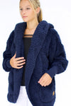Nordic Beach Hooded Body Wrap in Midnight Navy