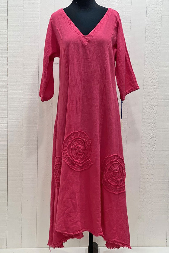 Oh My Gauze! Swirl Dress in Watermelon