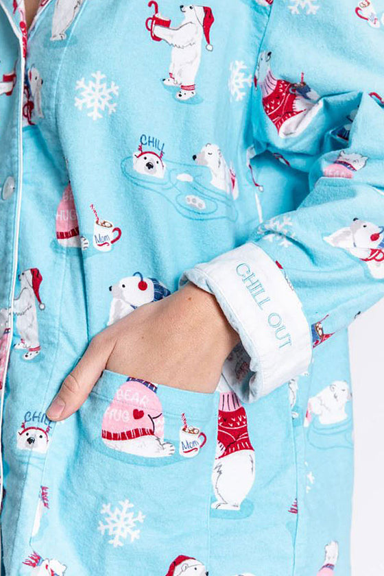 PJ Salvage Chill Out Flannel PJ Set with Headband