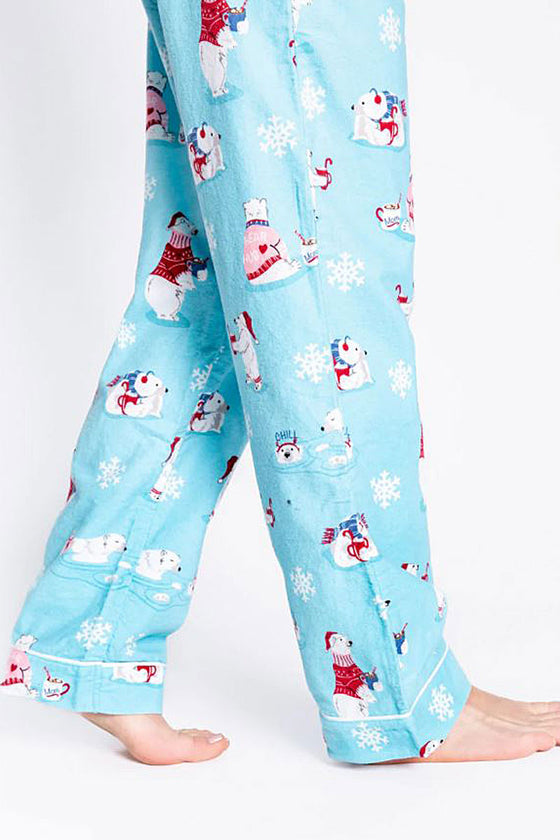 PJ Salvage Chill Out Flannel PJ Set with Headband