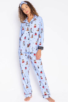  PJ Salvage Hipster Vibes Flannel PJ Set with Headband
