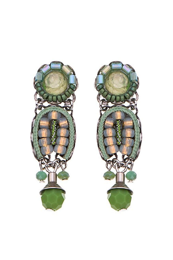 Ayala Bar Anise Earring Green Moonlight Collection