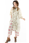 Magnolia Pearl Embroidered Leola Coat in Moonlight - JACKET504-MOON